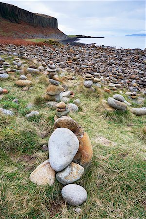 support, nature - Cairns and The Doon Cliffs at Drumadoon Point, Isle of Arran, North Ayrshire, Firth of Clyde, Scotland Stock Photo - Rights-Managed, Code: 700-02700660