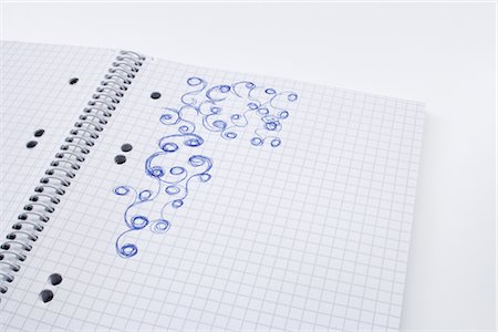 Doodles in Notebook Stock Photo - Rights-Managed, Code: 700-02756756