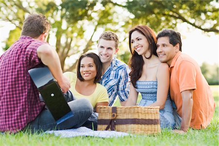 Group of Friends Outdoors Stock Photo - Rights-Managed, Code: 700-02757107