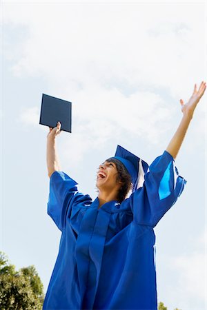 Graduate Wearing Cap and Gown Stock Photo - Rights-Managed, Code: 700-02757210