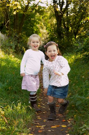 Girls on Path Stock Photo - Rights-Managed, Code: 700-02786768