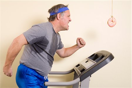 Man on Treadmill Stock Photo - Rights-Managed, Code: 700-02798066