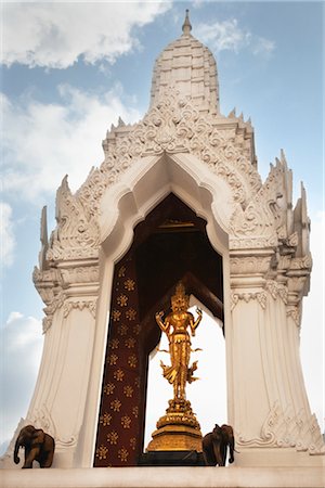 Statue of Phra Phrom, Bangkok, Thailand Stock Photo - Rights-Managed, Code: 700-02828436