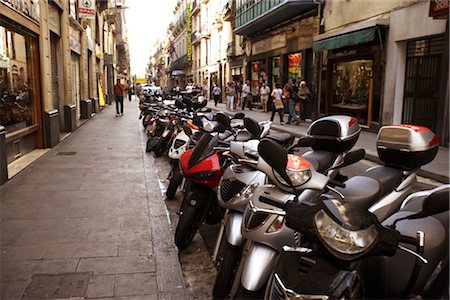 Motorcycles, Barcelona, Catalunya, Spain Stock Photo - Rights-Managed, Code: 700-02834060