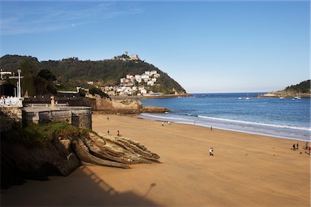 Beach, San Sebastian, Gipuzkoa, Basque Country, Spain Foto de stock - Con derechos protegidos, Código: 700-02834063