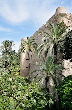 Palmeral of Elche and Palace in Elx, Costa Blanca, Alicante, Valencian Community, Spain Stock Photo - Rights-Managed, Code: 700-02833919