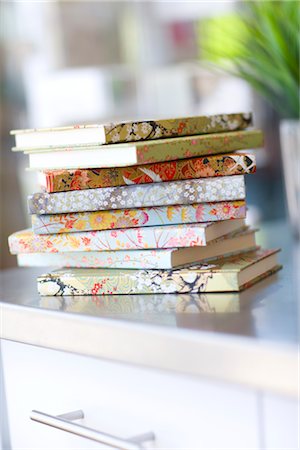 shopping district - Journals Stacked on Counter in Stationery Store, Vancouver, British Columbia, Canada Stock Photo - Rights-Managed, Code: 700-02833985