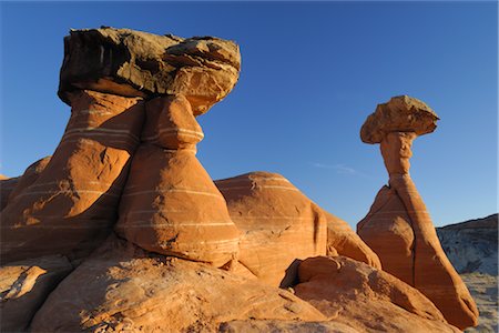 Toadstool Hoodoo, Grand Staircase-Escalante National Monument, Utah, USA Stock Photo - Rights-Managed, Code: 700-02887031