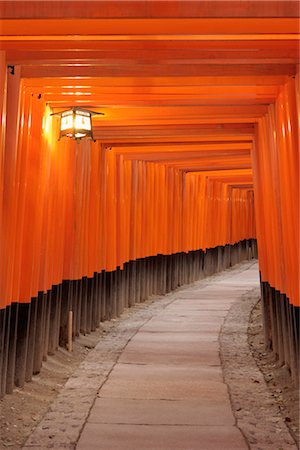 Torii Gates, Fushimi Inari Taisha, Fushimi, Kyoto, Kyoto Prefecture, Kansai, Honshu, Japan Stock Photo - Rights-Managed, Code: 700-02887269