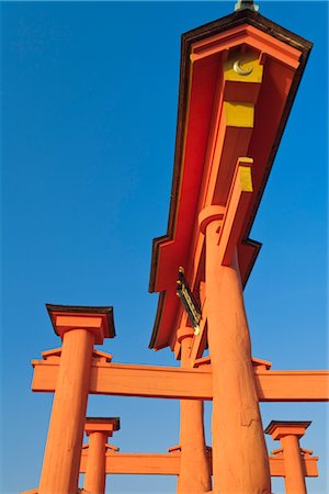 Itsukushima Jinga Shrine, Miyajima, Hatsukaichi, Hiroshima Prefecture, Honshu, Japan Stock Photo - Rights-Managed, Code: 700-02887296