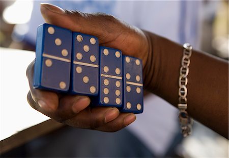Man Playing Dominos, Grand Bahama Island, Bahamas Stock Photo - Rights-Managed, Code: 700-02887316