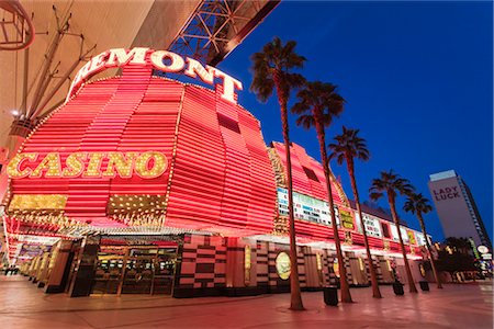 street scene night - Fremont Hotel and Casino, Las Vegas, Nevada, USA Stock Photo - Rights-Managed, Code: 700-02913172