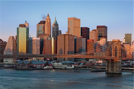 simsearch:700-07529142,k - Brooklyn Bridge and Lower Manhattan, New York, New York, USA Stock Photo - Rights-Managed, Code: 700-02957710