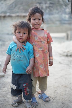 Little Kids in Chapagaon, Nepal Stock Photo - Rights-Managed, Code: 700-02957849