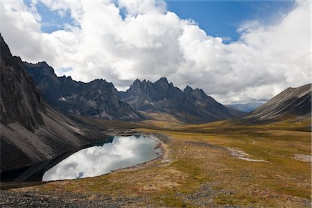 Monts Tombstone et Talus Lake, Parc Territorial de Tombstone, Yukon, Canada Photographie de stock - Rights-Managed, Code: 700-02967563