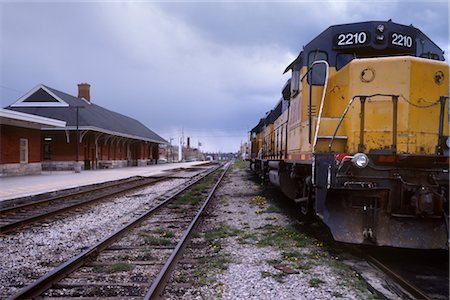 freight train - Train Yard and Station, Kitchener, Ontario, Canada Stock Photo - Rights-Managed, Code: 700-02967594
