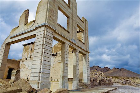 Rhyolite Ghost Town, Nevada, USA Stock Photo - Rights-Managed, Code: 700-02972733