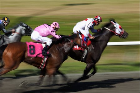 Courses de chevaux Photographie de stock - Rights-Managed, Code: 700-02972805