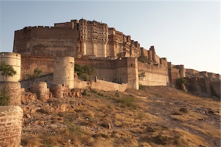 famous buildings in india - Mehrangarh Fort, Jodhpur, Rajasthan, India Stock Photo - Rights-Managed, Code: 700-02973011