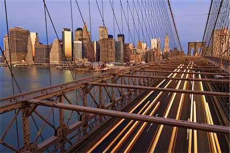 simsearch:700-00650042,k - Brooklyn Bridge and Lower Manhattan, New York City, New York, USA Stock Photo - Rights-Managed, Code: 700-02973198