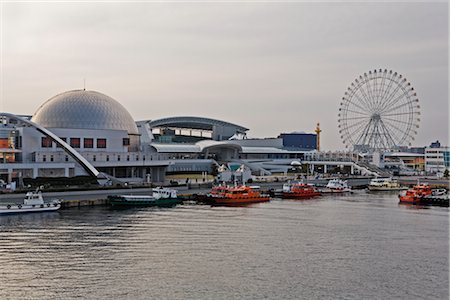 Port of Nagoya Public Aquarium and Ferris Wheel, Port Nagoya, Aichi Prefecture, Chubu, Japan Stock Photo - Rights-Managed, Code: 700-02973224