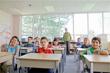 elementary school - Children and Teacher in Grade Three Classroom Stock Photo - Rights-Managed, Code: 700-02989933