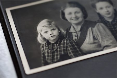 families black and white photo - Family Photograph in Photo Album Stock Photo - Rights-Managed, Code: 700-03003483