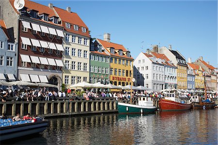 simsearch:841-02991898,k - Old Port in Nyhavn, Copenhagen, North Sealand, Denmark Stock Photo - Rights-Managed, Code: 700-03003598