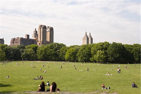 The Great Lawn, Central Park, New York City, New York, USA Foto de stock - Con derechos protegidos, Código: 700-03017126