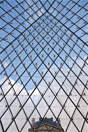 The Louvre Pyramid, Paris, Ile-de-France, France Stock Photo - Rights-Managed, Code: 700-03018118