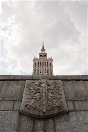 simsearch:700-02633773,k - Polish National Emblem and Palace of Culture and Science, Warsaw, Poland Stock Photo - Rights-Managed, Code: 700-03054178