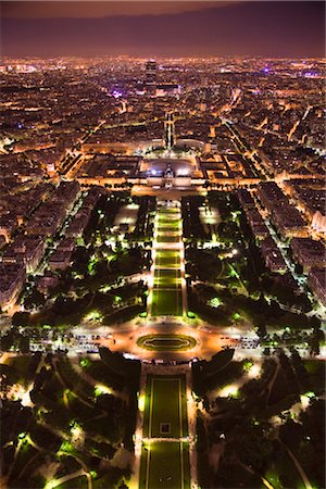 Champ de Mars at Night, Paris, France Stock Photo - Rights-Managed, Code: 700-03068319