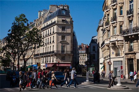 street in paris - People Crossing Street, St Germain, Paris, France Stock Photo - Rights-Managed, Code: 700-03068349