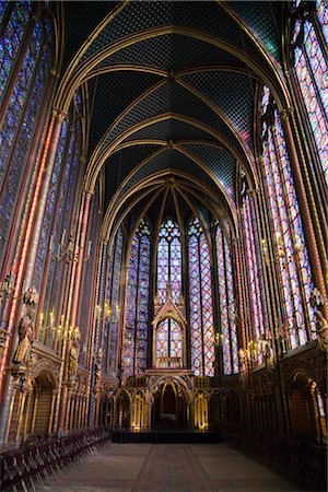 Sainte-Chapelle, Paris, France Foto de stock - Con derechos protegidos, Código: 700-03068497