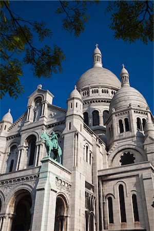 Basilique du Sacre-Coeur, Montmartre, Paris, France Stock Photo - Rights-Managed, Code: 700-03068528