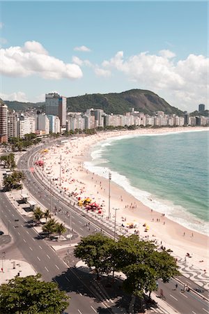 rio skyline - Copacabana Beach, Rio de Janeiro, Rio de Janeiro State, Brazil Stock Photo - Rights-Managed, Code: 700-03069133