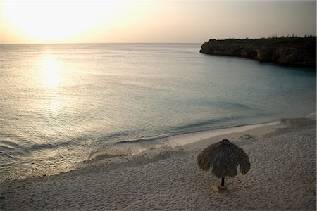 paradise sunset beach - Beach at Dusk, Curacao, Netherlands Antilles Stock Photo - Rights-Managed, Code: 700-03075669