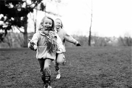 Girls Running Outdoors Stock Photo - Rights-Managed, Code: 700-03075858