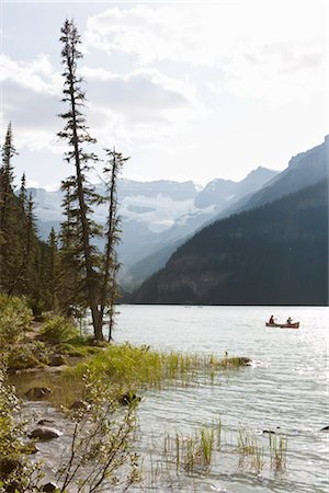 Canoeing on Lake Louise, Alberta, Canada Stock Photo - Rights-Managed, Code: 700-03075895