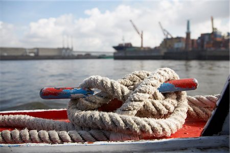 Ship's Rope Tied at Port Stock Photo - Rights-Managed, Code: 700-03152687