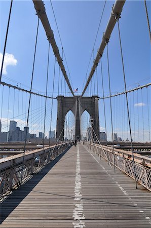 simsearch:600-03738427,k - Brooklyn Bridge, New York City, New York, USA Foto de stock - Con derechos protegidos, Código: 700-03152734