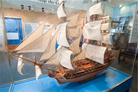 display case - Model Sailboat, Vancouver Maritime Museum, Vancouver, British Columbia, Canada Stock Photo - Rights-Managed, Code: 700-03166497