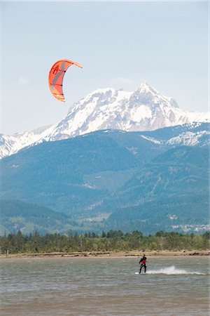 Person Kitesurfing, Squamish, British Columbia, Canada Stock Photo - Rights-Managed, Code: 700-03166529