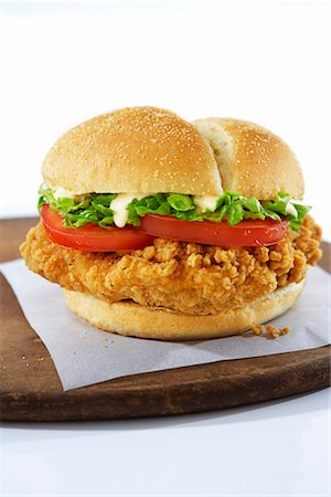 Chicken Burger Stock Photo - Rights-Managed, Code: 700-03244081