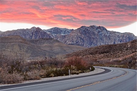 Highway Through Red Rock Canyon, Near Las Vegas, Nevada, USA Stock Photo - Rights-Managed, Code: 700-03240535