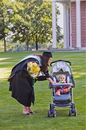 Mother and Baby at Graduation Stock Photo - Rights-Managed, Code: 700-03294879