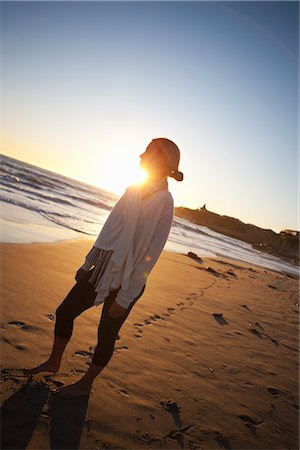 simsearch:700-03295039,k - Woman on the Beach, Santa Cruz, California, USA Stock Photo - Rights-Managed, Code: 700-03295073