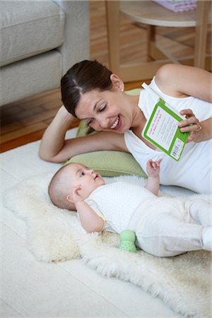 Mother Reading to Baby Stock Photo - Rights-Managed, Code: 700-03333439