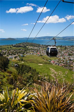 Gondola on Mt Ngongotaha, Rotorua Region, North Island, New Zealand Stock Photo - Rights-Managed, Code: 700-03333620