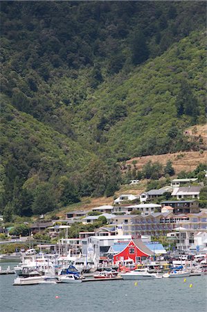 Warterfront Town, New Zealand Stock Photo - Rights-Managed, Code: 700-03367386